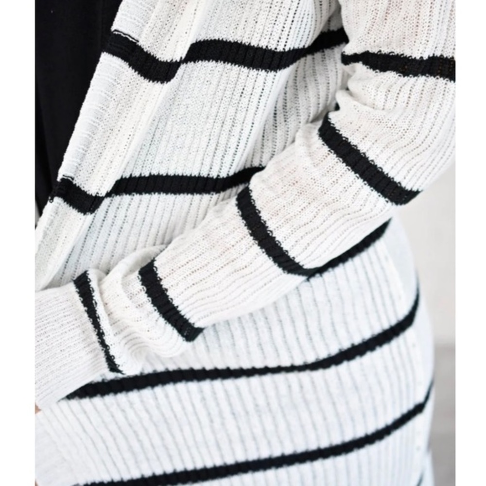 Chaser Open Striped Sweater - Picture 6 of 7